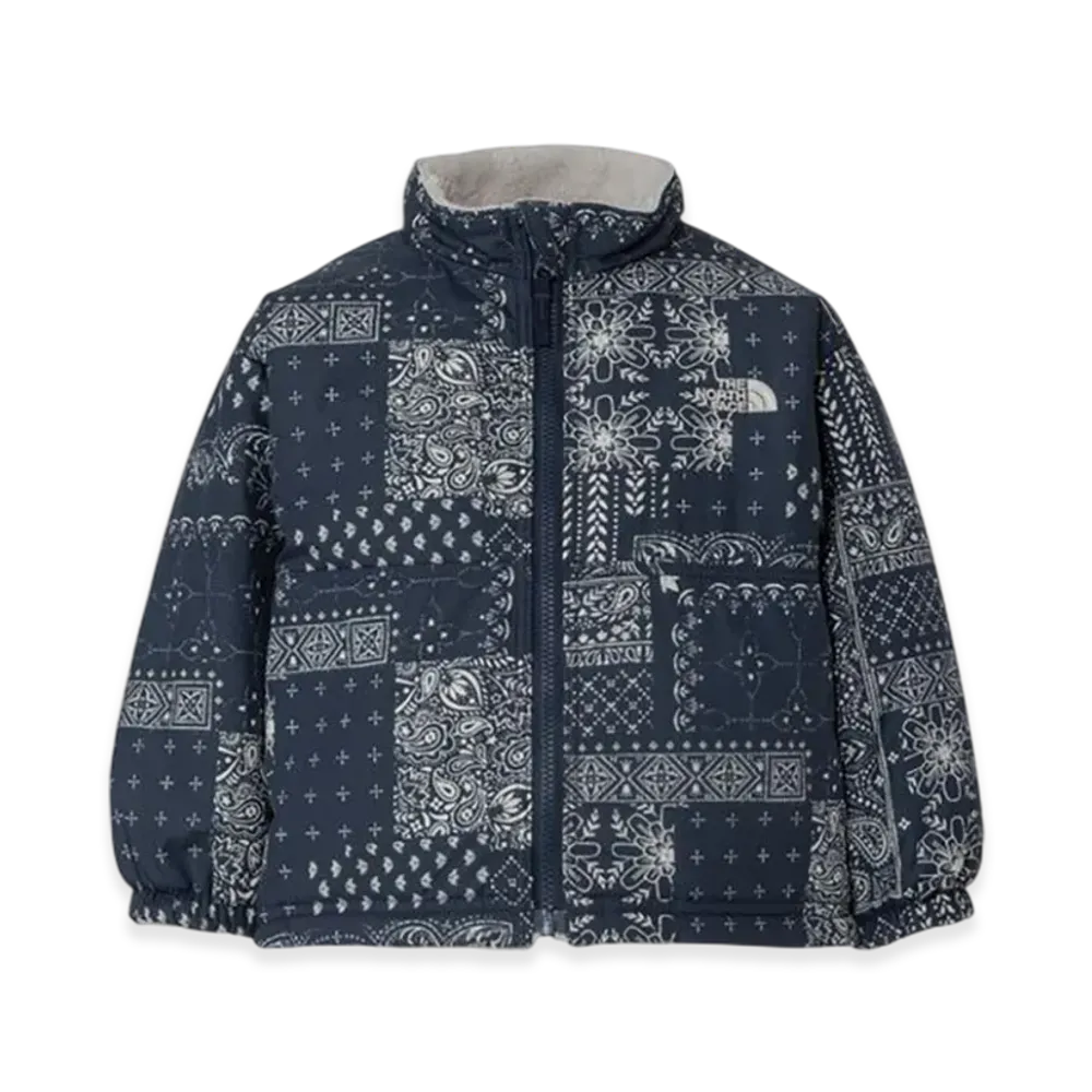 The North Face Novelty Reversible Cozy Jacket Baby "Patchwork Navy"