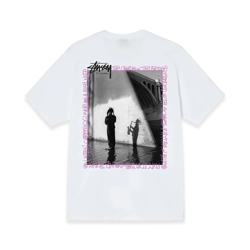 Stussy Chorus and Bridge Tee "White"