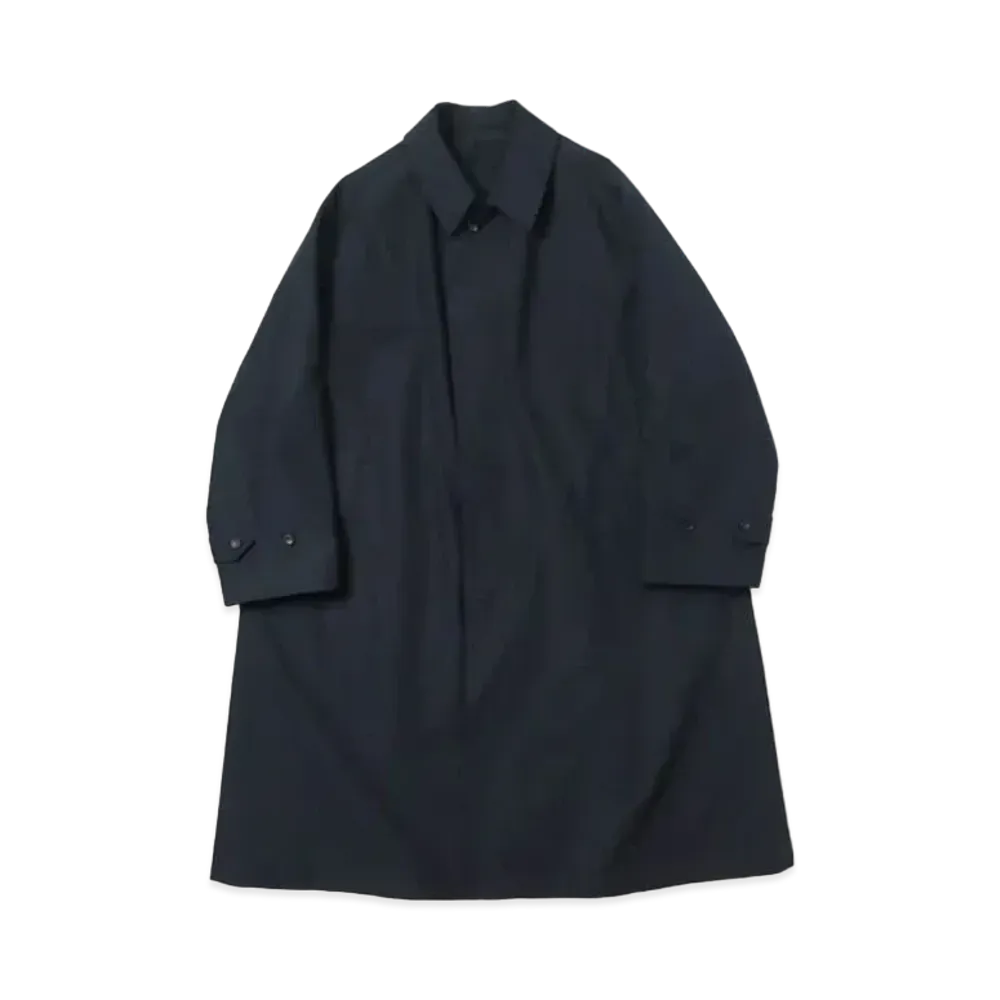A.PRESSE Balmacaan Coat "Navy"