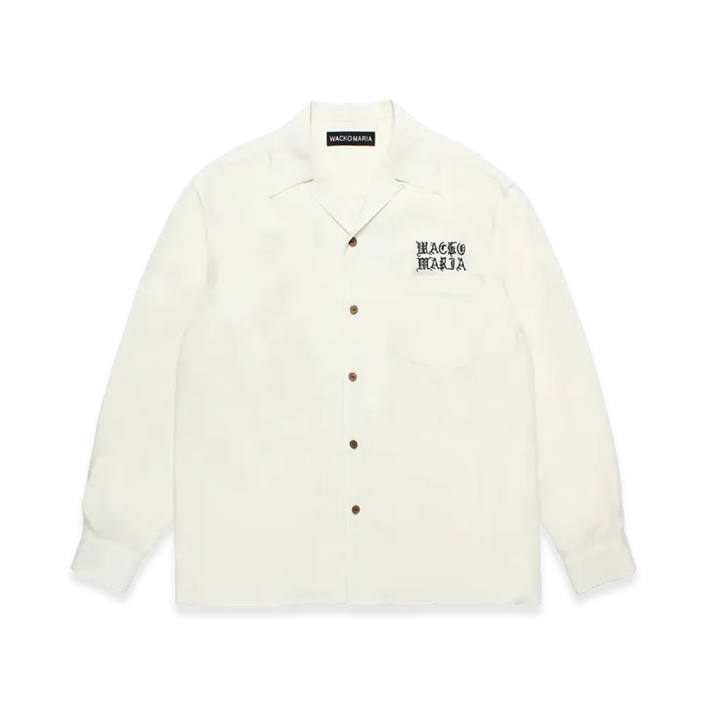 WACKO MARIA 50'S Open Collar Shirt "Off White"
