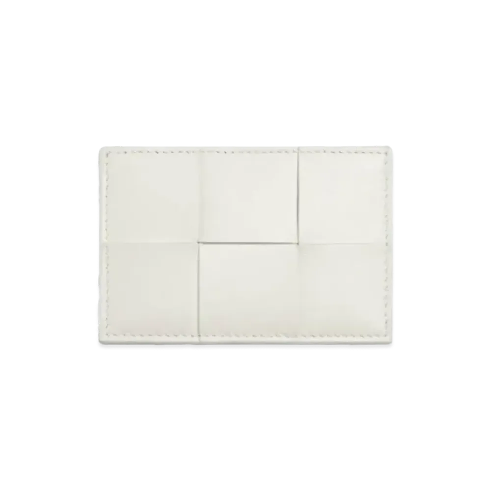 Bottega Veneta Credit Card Holder "Chalk"