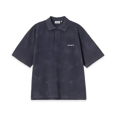 Carhartt WIP S/S Painter Polo "Dark Navy/Destroy Wash/Splatter"