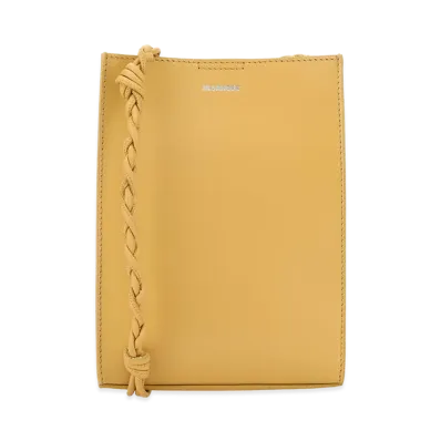 Jil Sander Women's Leather Small Tangle Shoulder Bag "Yellow"