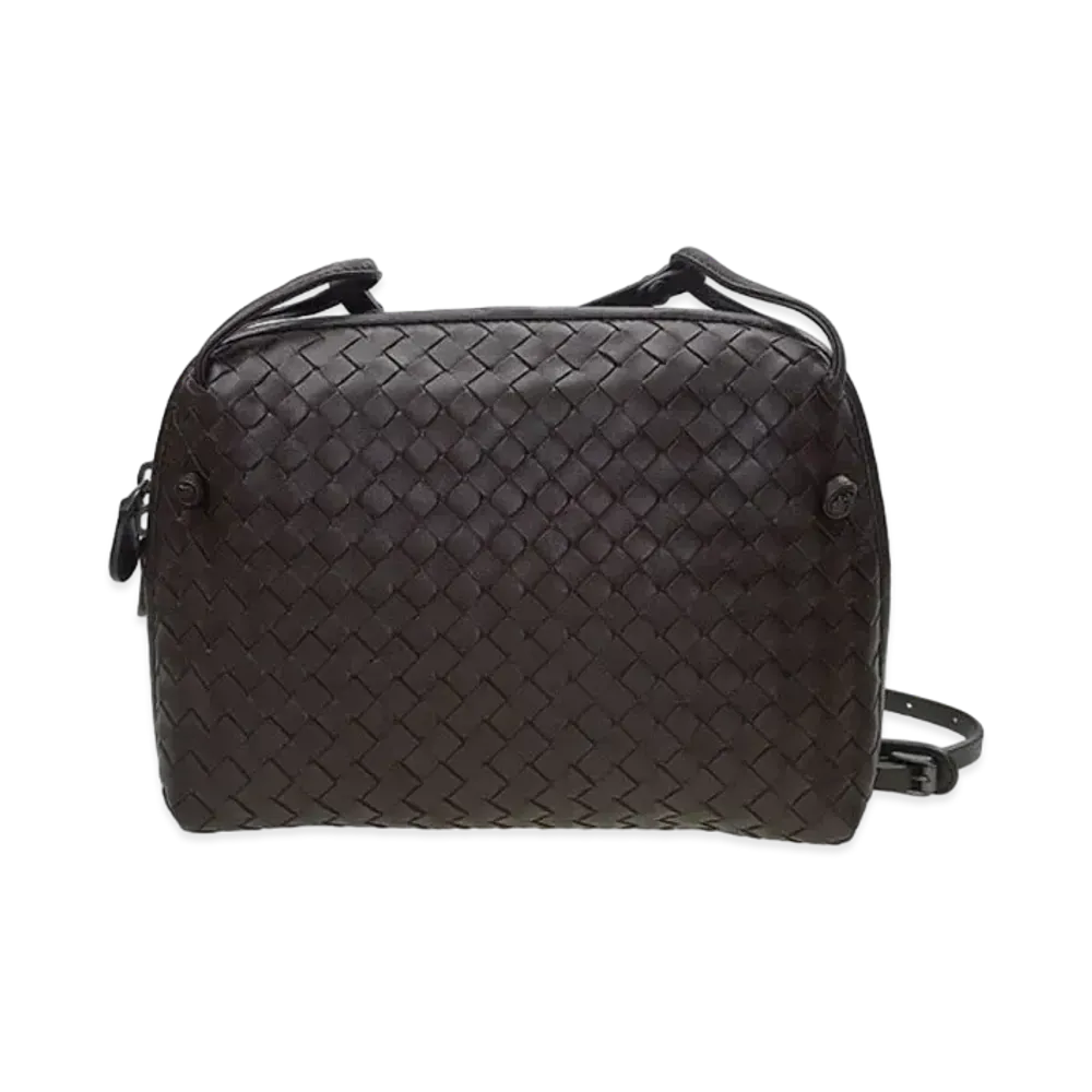 Bottega Veneta Lambskin Crossbody Bag "Brown"