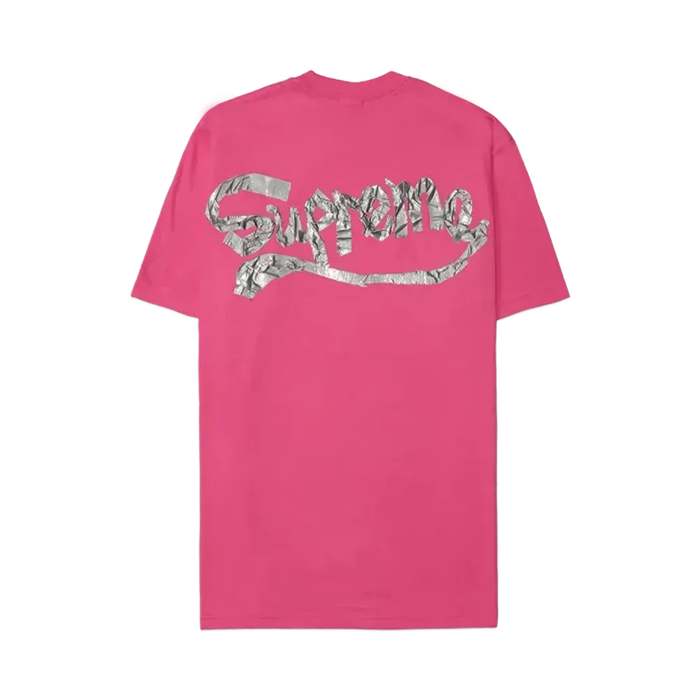 Supreme Tape Tee "Fucsia"