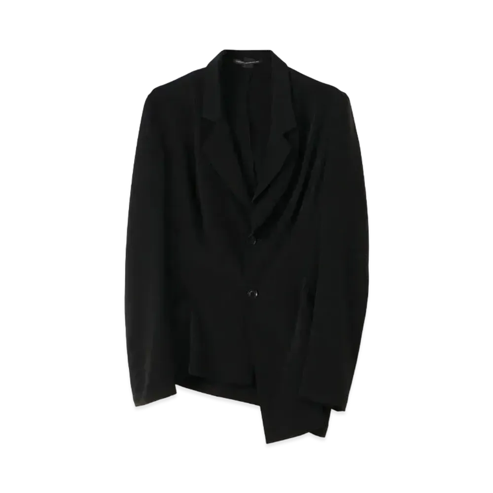 Yohji Yamamoto Y's DECYNE ASYMMETRICAL DART JACKET "Black"