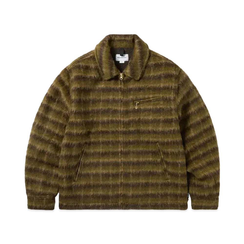 thisisneverthat Brushed Wool Check Jacket "Dark Brown"