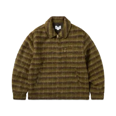 thisisneverthat Brushed Wool Check Jacket "Dark Brown"