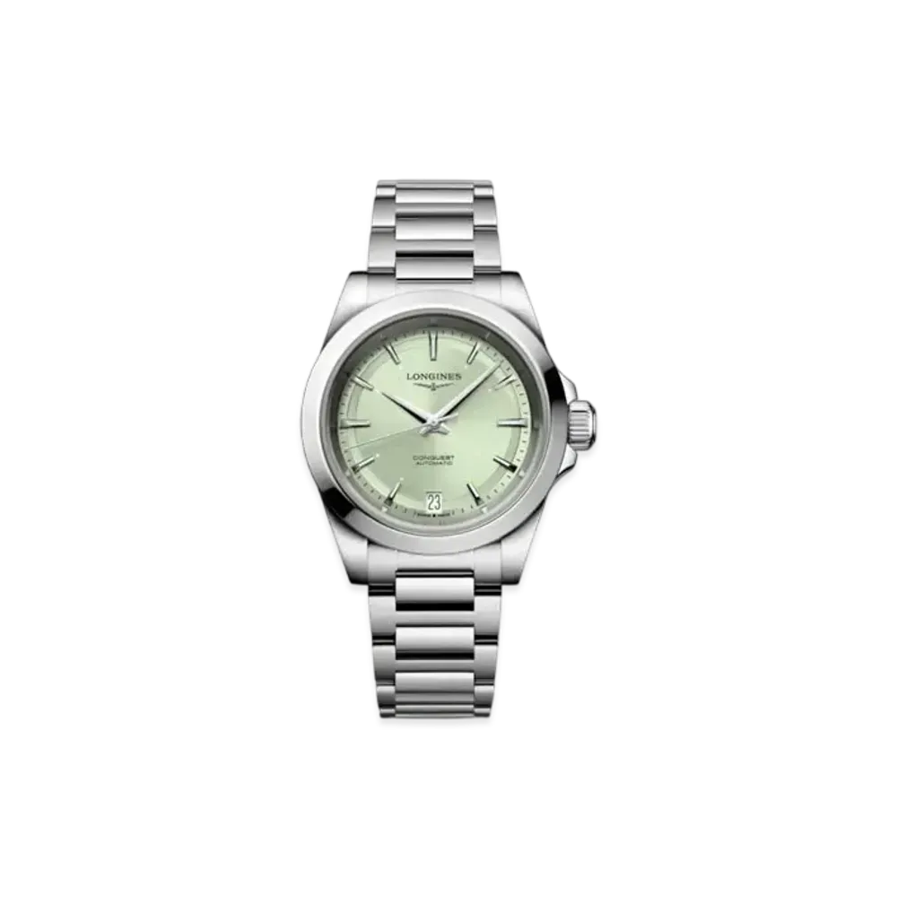 Longines Conquest 34mm "Stainless Steel/Sunray Green" L3.430.4.02.6