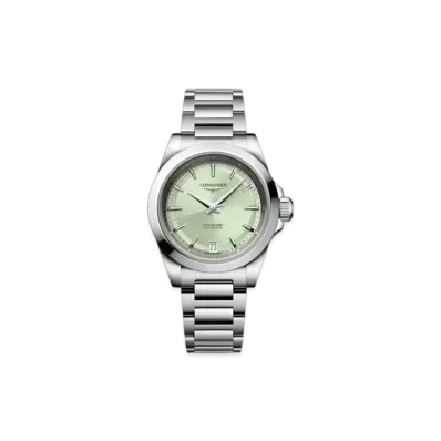Longines Conquest 34mm "Stainless Steel/Sunray Green" L3.430.4.02.6