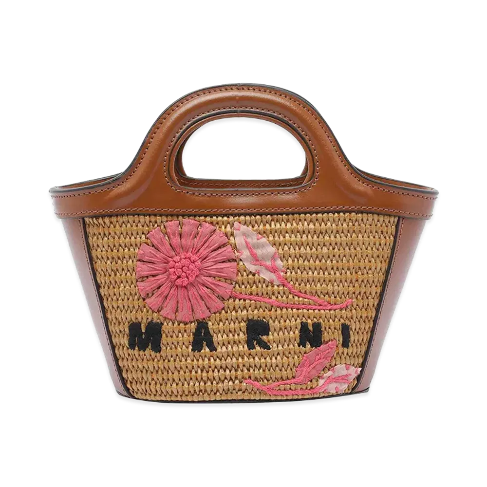 MARNI Women's Caramel Raffia Handbag "Brown"