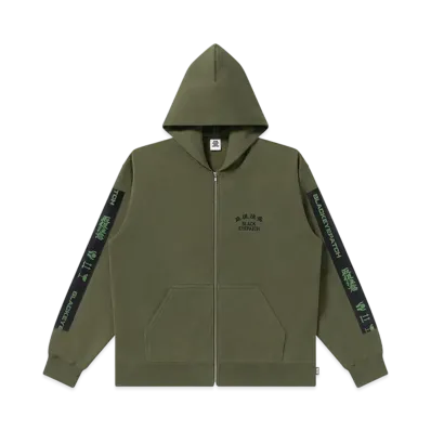 BlackEyePatch HWC Taped Zip Hoodie "Olive"