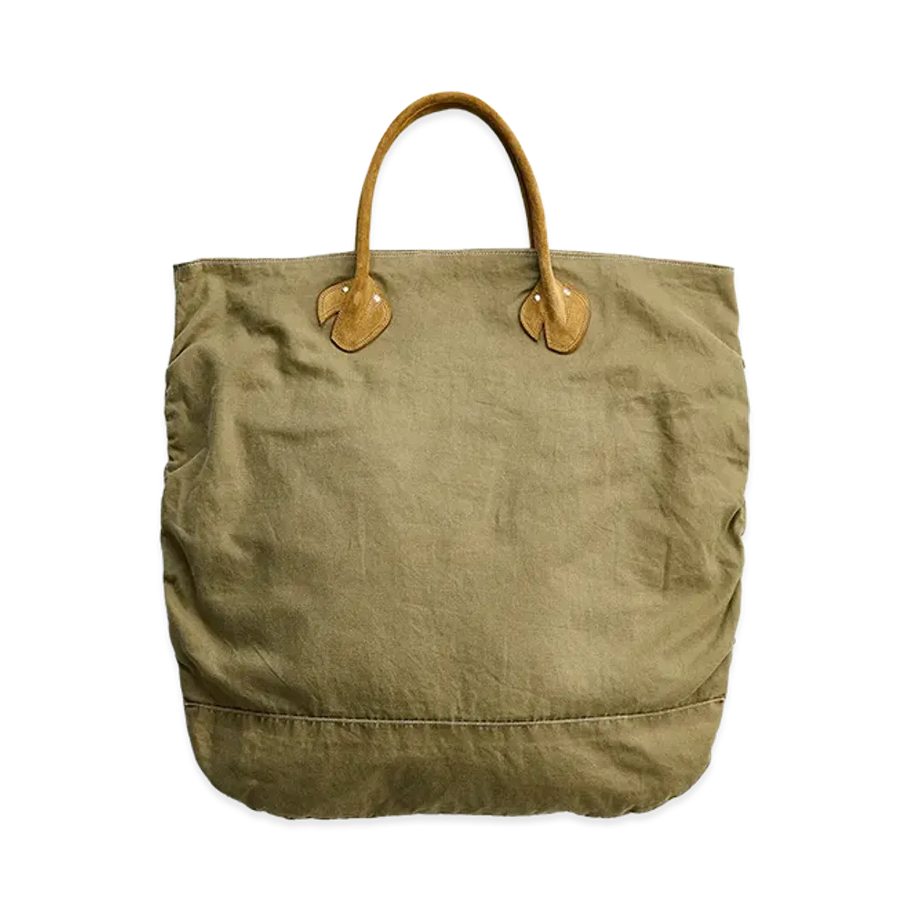 NICENESS S.Aphex Vintage Treat Herringbone NN Shirring Bag "Khaki"