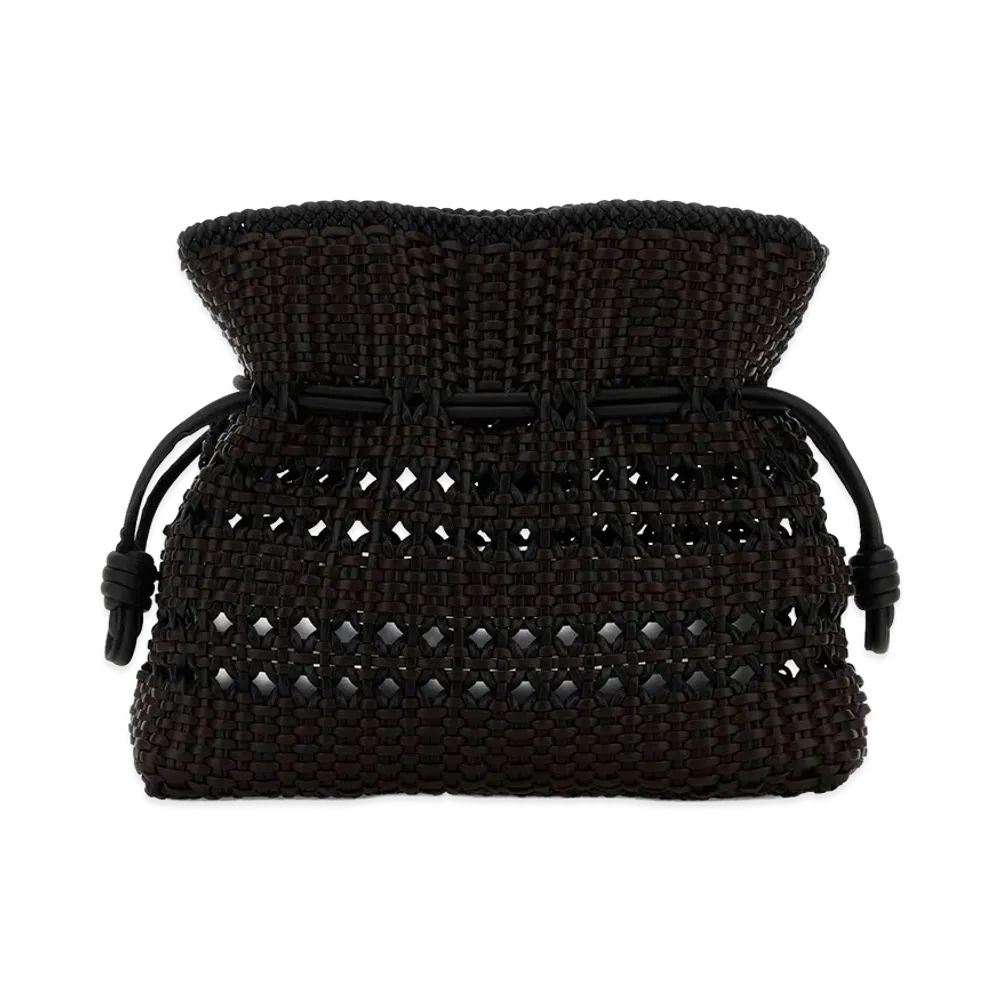 LOEWE Women's Two-Tone Nappa Leather Medium Flamenco Clutch "Multicolor"