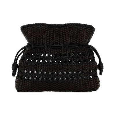 LOEWE Women's Two-Tone Nappa Leather Medium Flamenco Clutch "Multicolor"