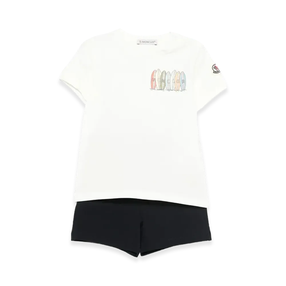 MONCLER Kids Jumpsuit "White/Black"