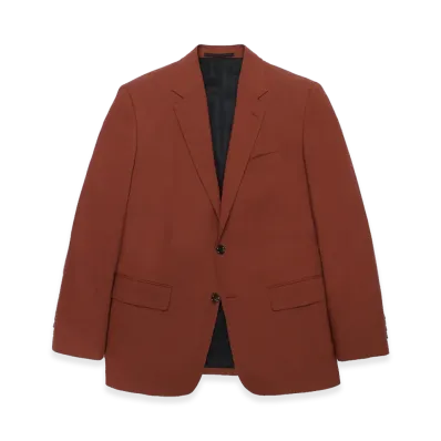 WACKO MARIA x Dormeuil Single Breasted Jacket "Burgundy"