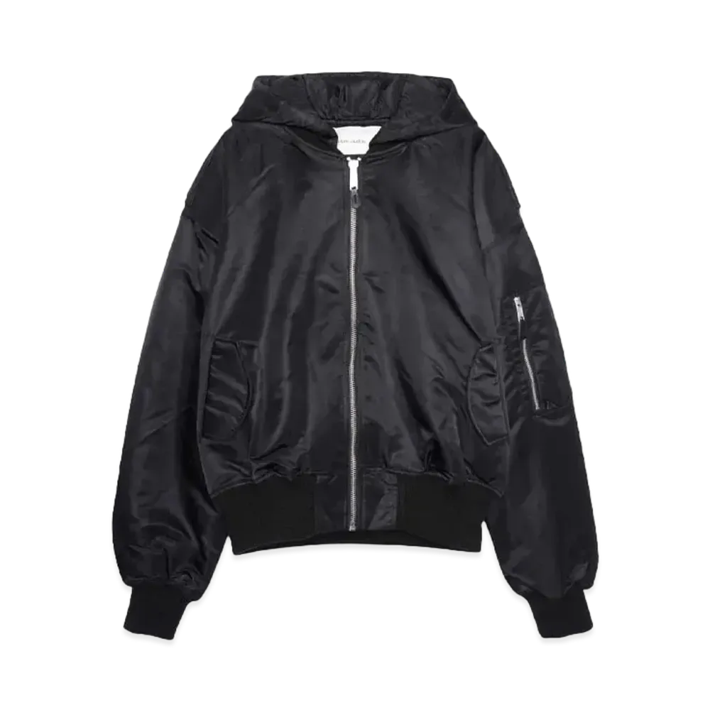 Entire Studios HOODED BROAD BOMBER "OIL"