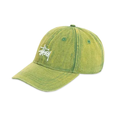 Stussy Washed Basic Stussy Cap "Pine"