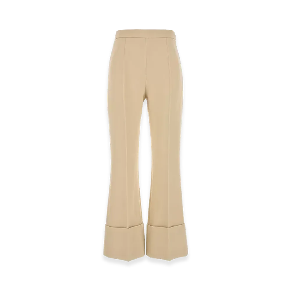 Valentino Women's Wool Pant "Cream/Yellow"
