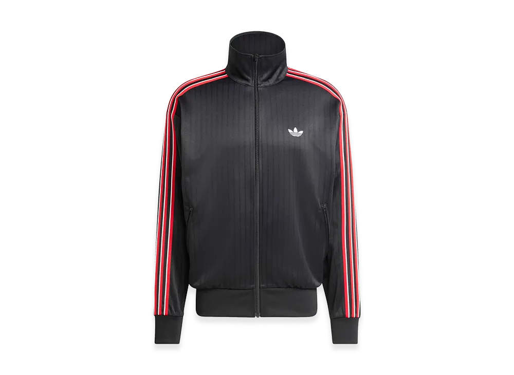 adidas Firebird Loose Pinstripe Track Top "Black"