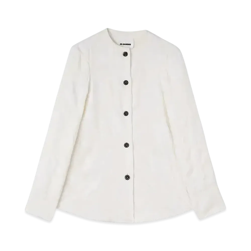 Jil Sander Women's Jacquard Shirt "Latte"