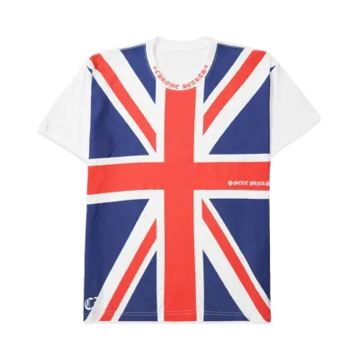 Chrome Hearts Union Jack Print Neck Logo T-shirt "White"