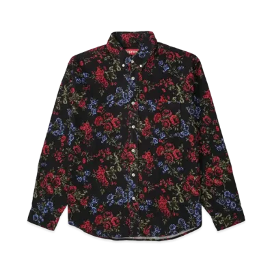 Supreme Floral Flannel Shirt "Black"