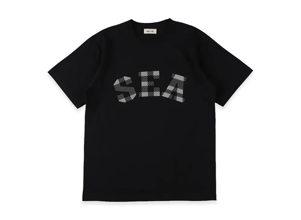 WIND AND SEA Plaid Logo S/S Tee "Black"