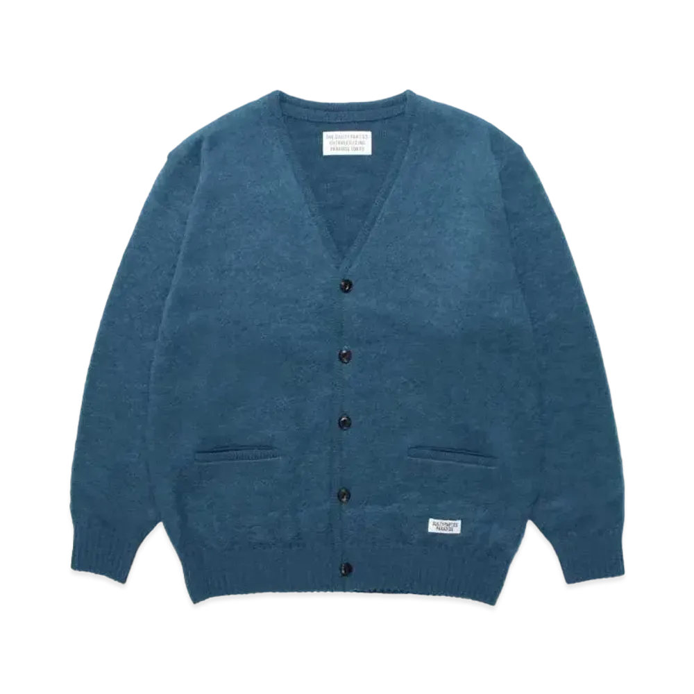 WACKO MARIA Mohair Knit Cardigan "Blue"