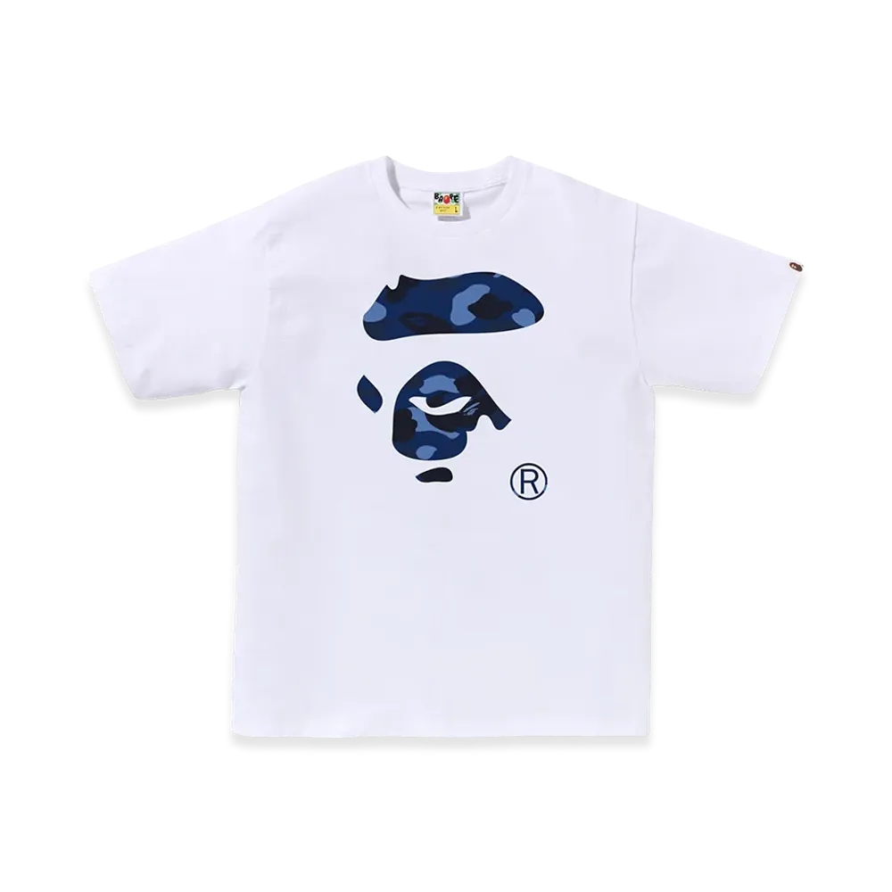 A BATHING APE Ape Face Tee "White"