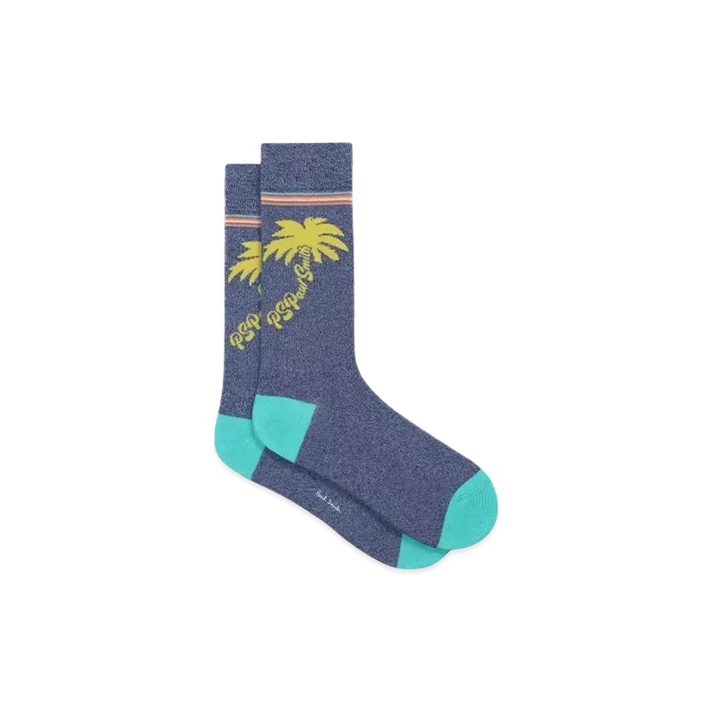 Paul Smith Palm Socks "Navy"
