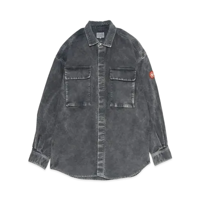 Cav Empt (C.E) BLEACHED BIG SHIRT "Grey"