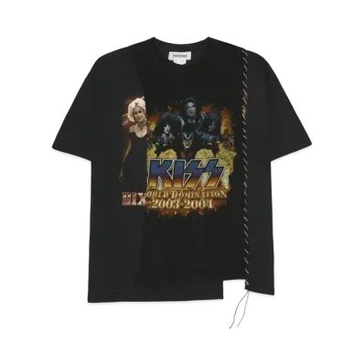DISCOVERED I Black & WhiteStitch Band Tee HYPE DROP Exclusive "BLACK"