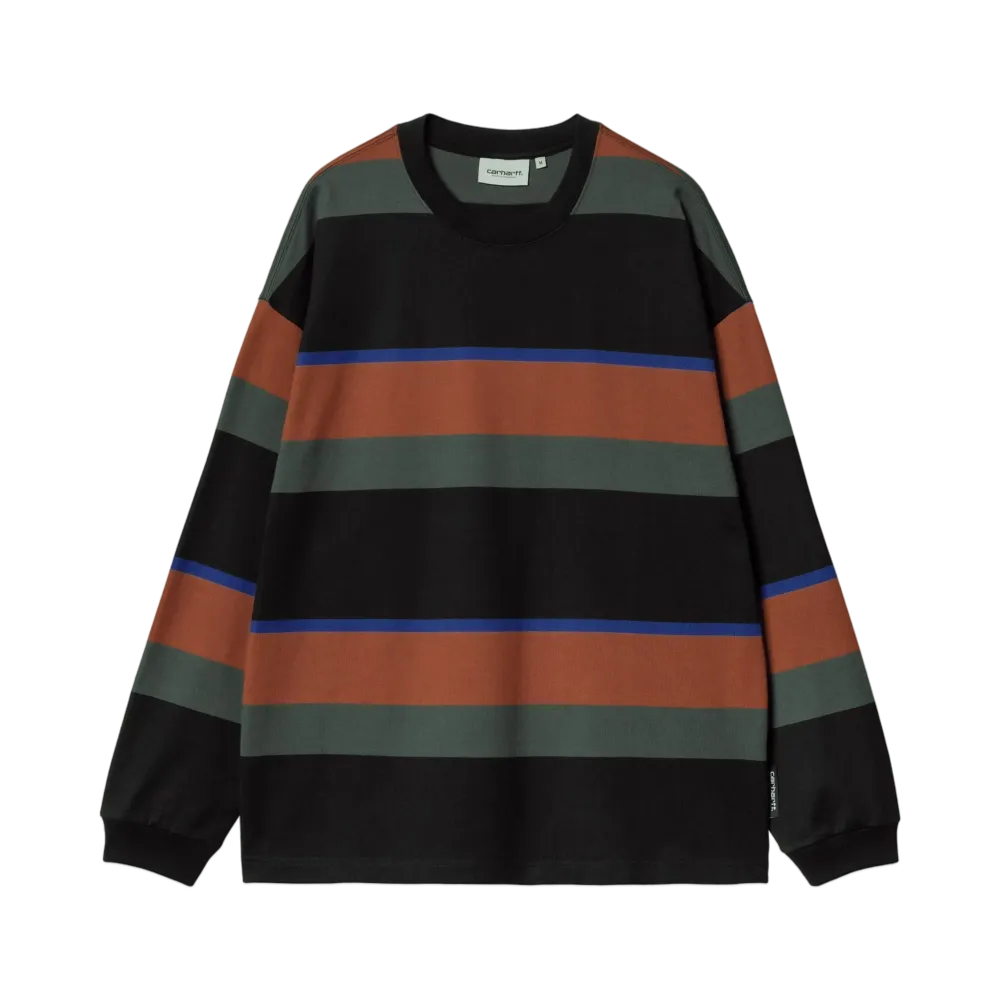 Carhartt WIP L/S Sundling T-Shirt "Sundling Stripe Dusty H Brown"