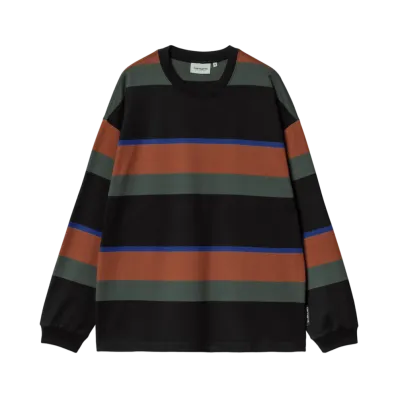 Carhartt WIP L/S Sundling T-Shirt "Sundling Stripe Dusty H Brown"
