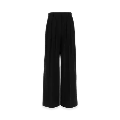 The Row Women's Wool Daniele Wide-Leg Pant "Black"