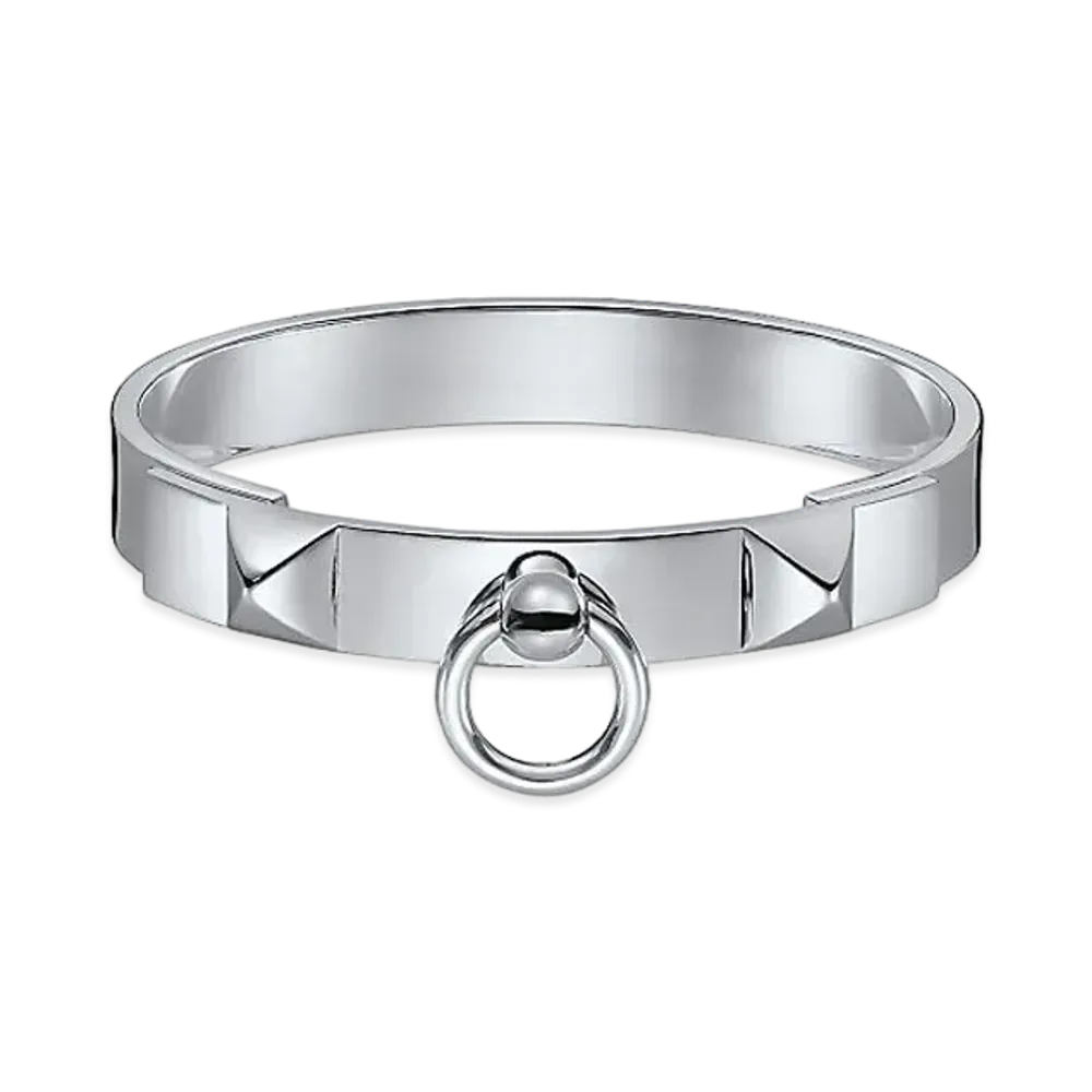 Hermes Collier De Chien Bracelet PM "Silver"
