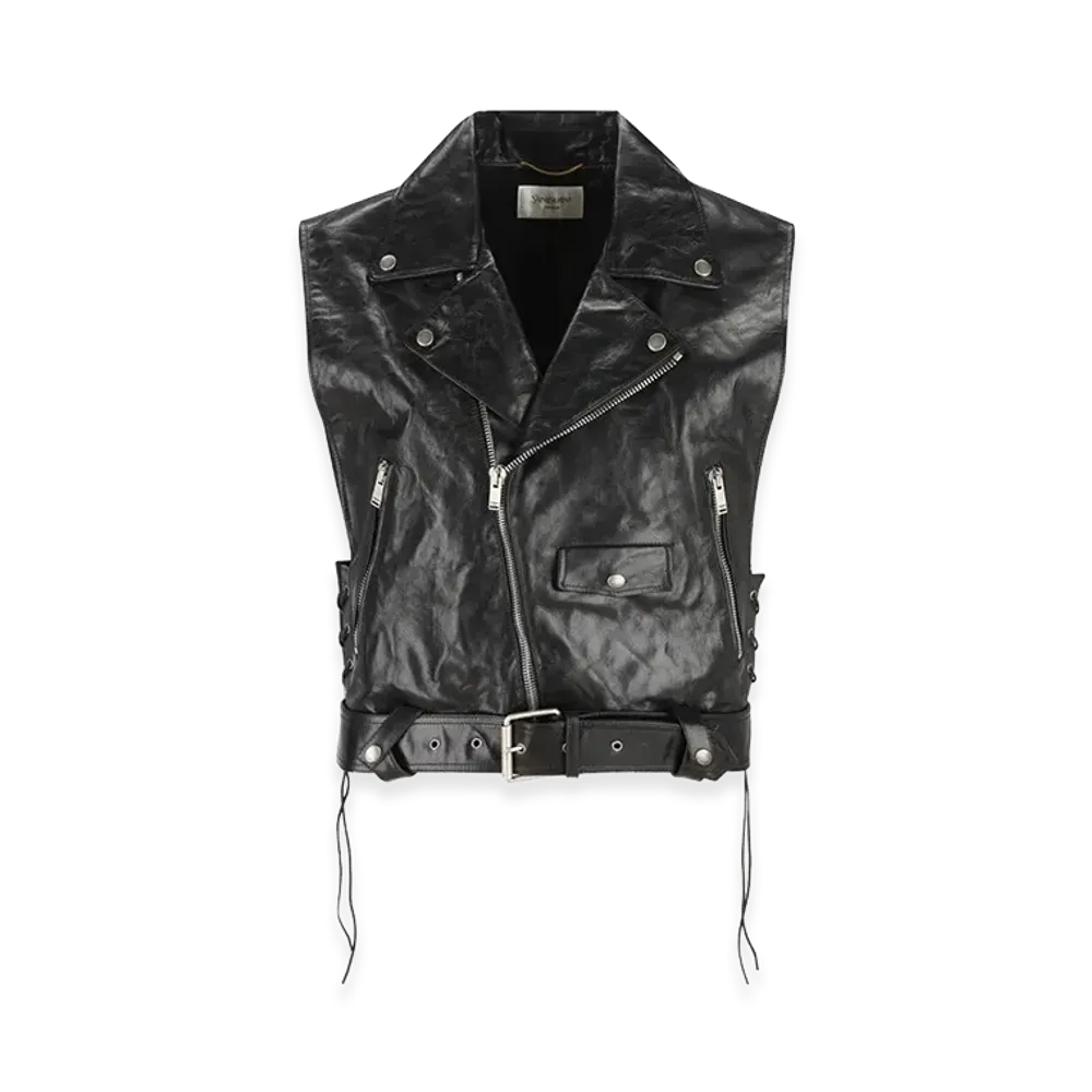 Saint Laurent Women's Vest Jackets "Black"