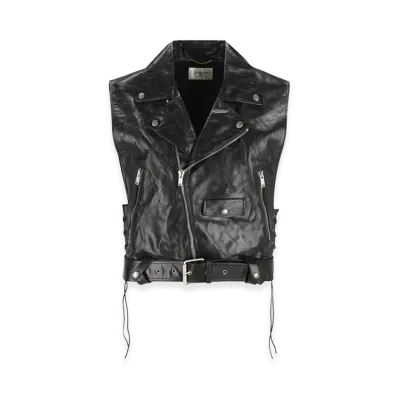 Saint Laurent Women's Vest Jackets "Black"