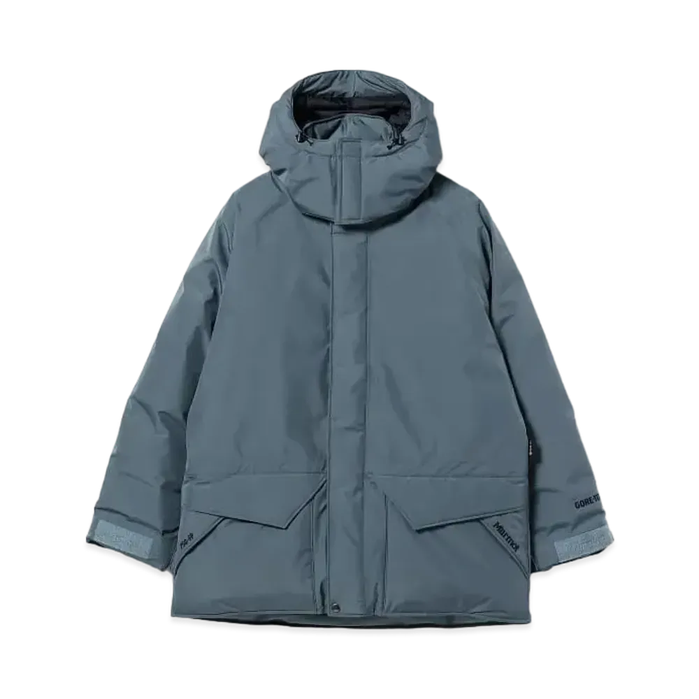 BEAMS x Marmot Mammoth Down Parka "Blue/Gray"