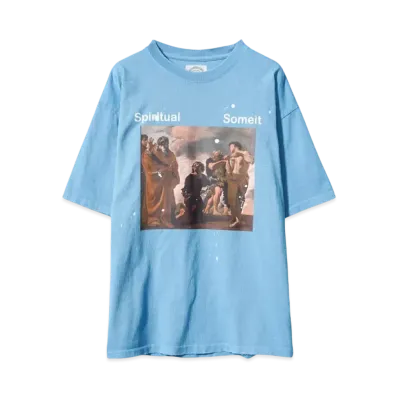 SOMEIT S.S.S VINTAGE TEE "SKY BLUE"