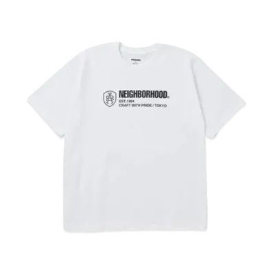 NEIGHBORHOOD x ABEL BROWN Tee SS-2 "White"
