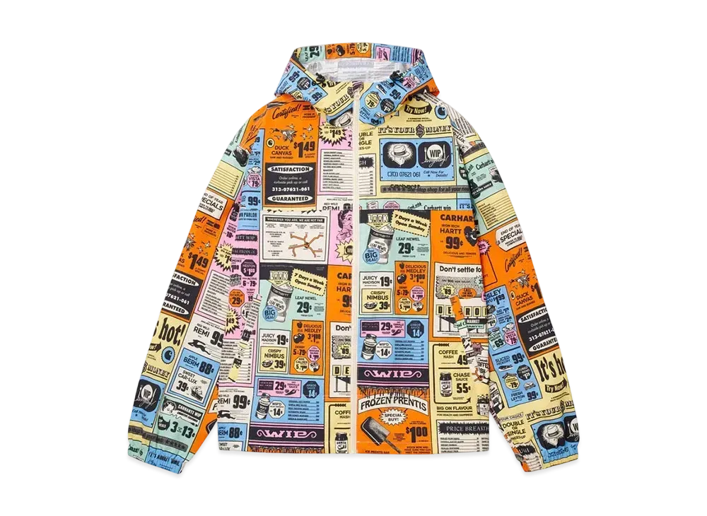 Carhartt WIP Swizzle Windbreaker "Catalogue Print Hue"