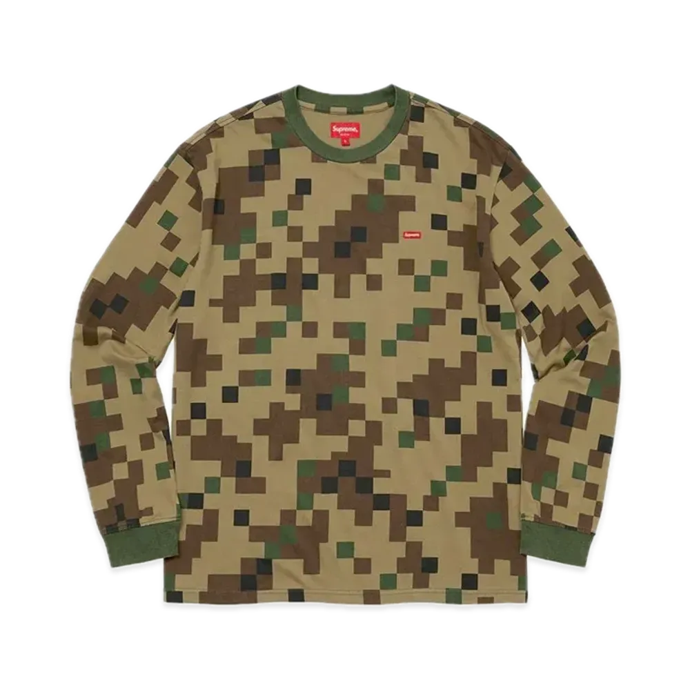 Supreme Small Box L/S Tee "Olive Digi Camo" (20FW)