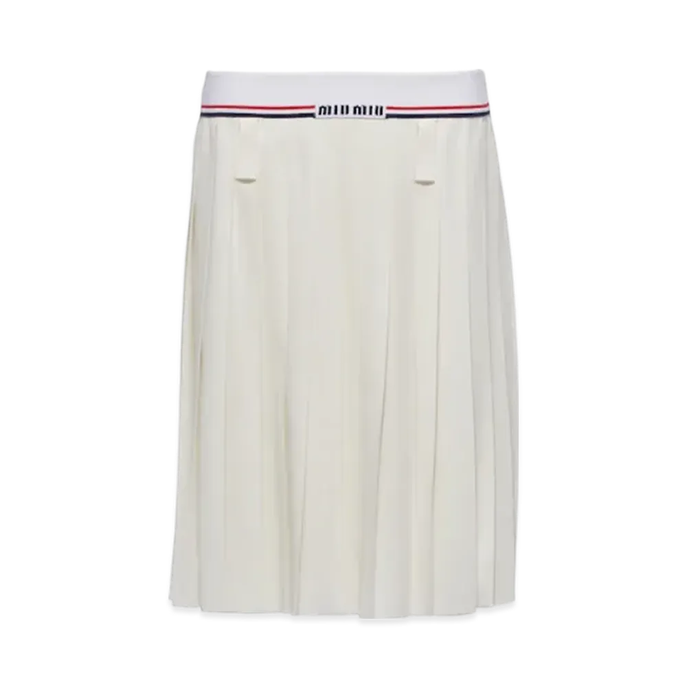MIU MIU Women's Sable Skirt "White"