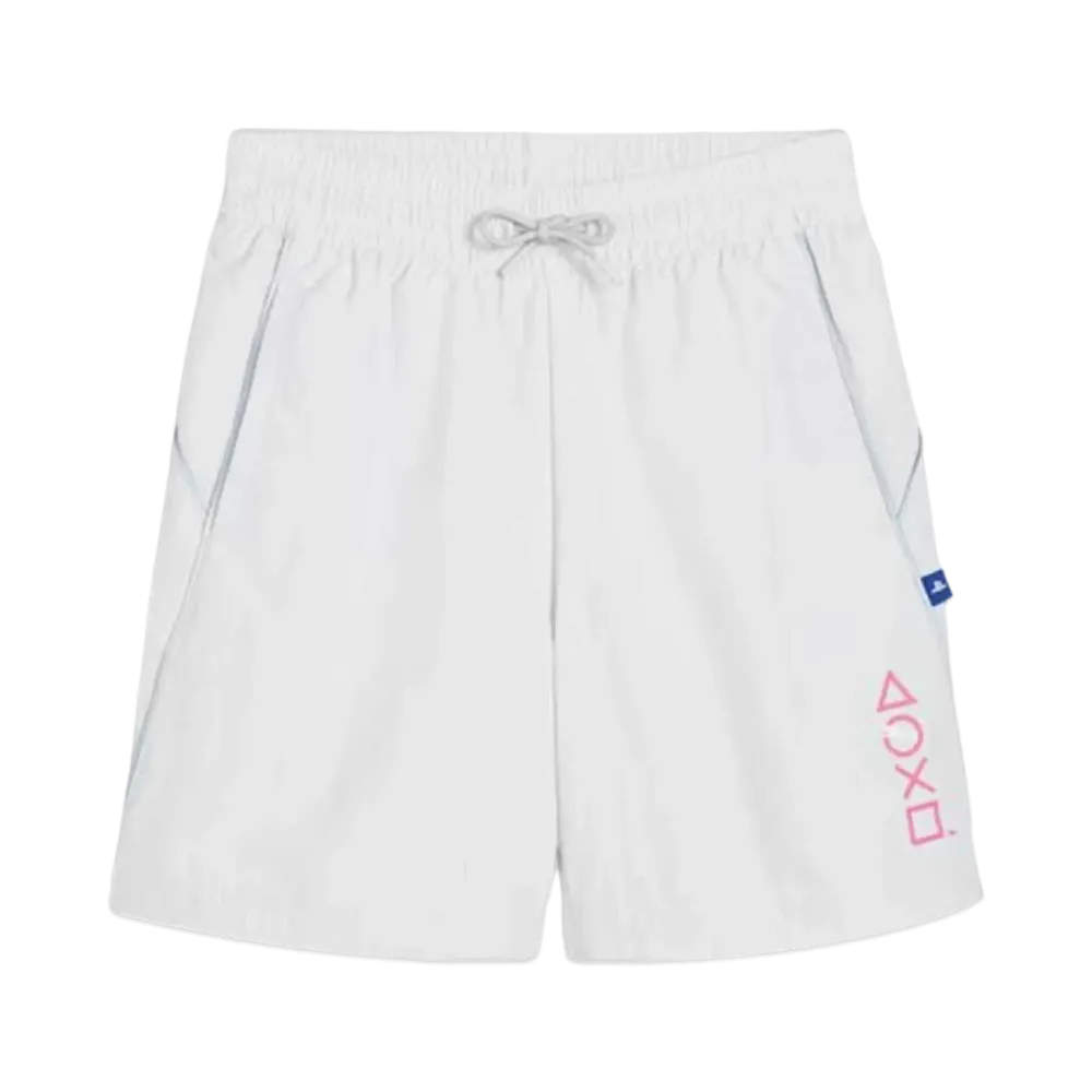 PUMA x PlayStation Kids Boys 6 Woven Shorts "Silver Mist"