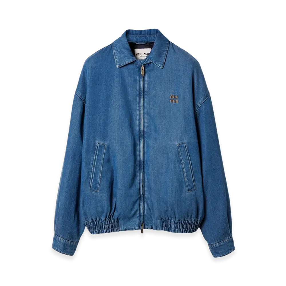 MIU MIU Denim Down Jacket "Blue"
