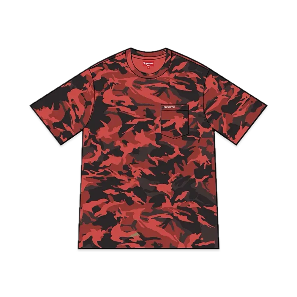 Supreme S/S Pocket Tee "Red Camo" (23SS)