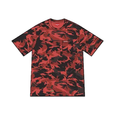 Supreme S/S Pocket Tee "Red Camo" (23SS)